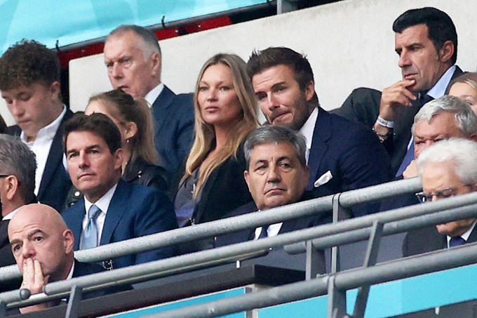 Tom Cruise Watches Soccer
