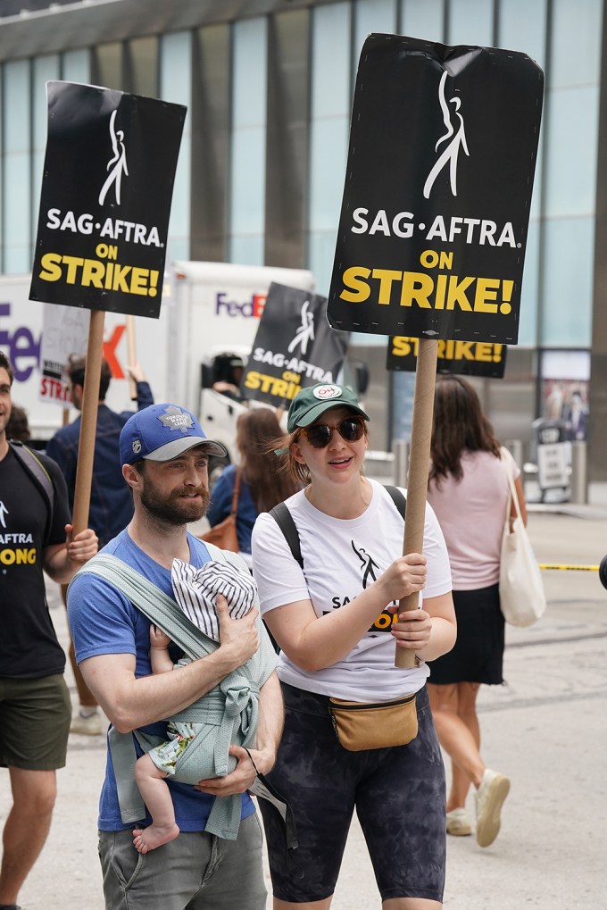 Daniel Radcliffe at the SAG AFTRA Strike