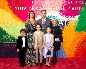 Camila Alves, honoree Matthew McConaughey, his mother Kay McCabe and their three children, Levi Alves McConaughey, Livingston Alves McConaughey and Vida Alves McConaughey
Texas Medal of Arts Awards, Austin, USA - 27 Feb 2019