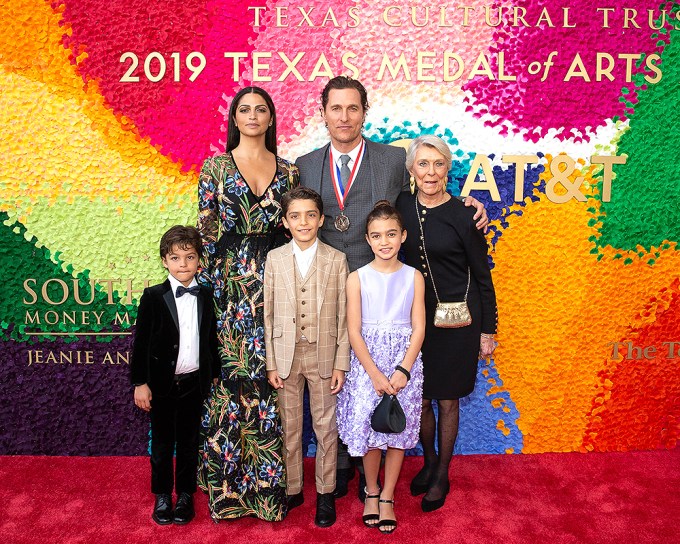 Matthew McConaughey & Family At The Texas Medal of Arts Awards