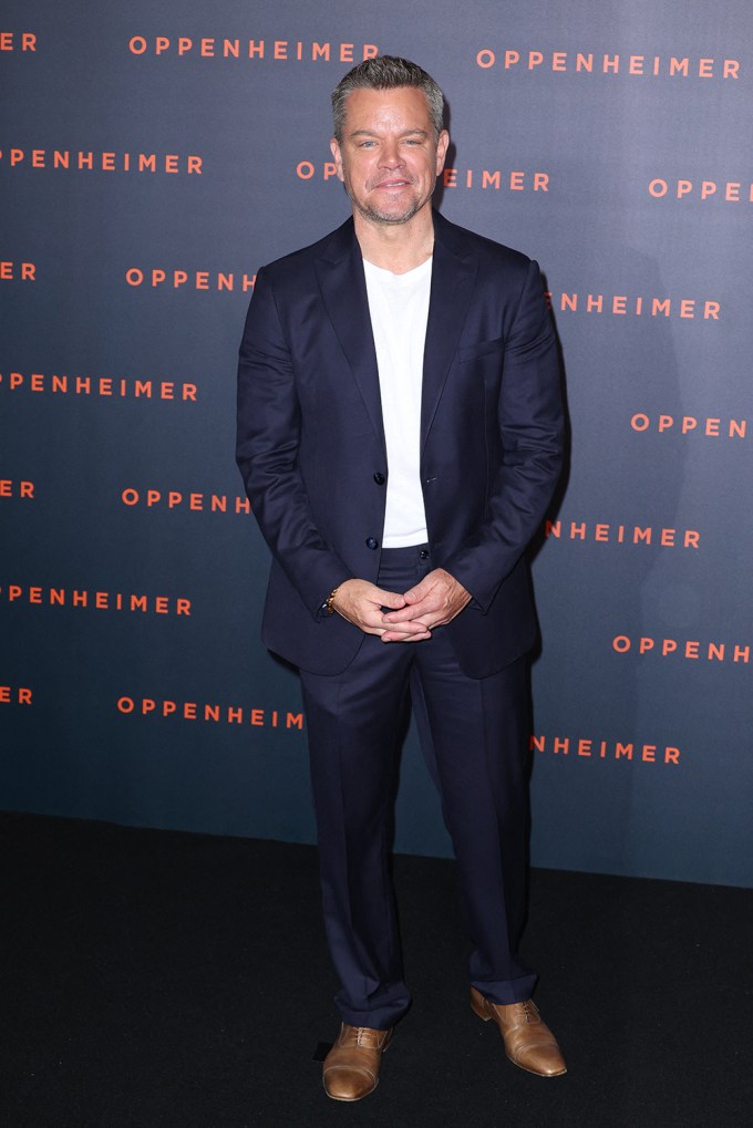 Matt Damon at the ‘Oppenheimer’ Paris premiere