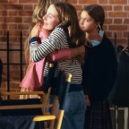 Sarah Jessica Parker with her daughters Marion Loretta Elwell Broderick and Tabitha Hodge Broderick are seen at the 'And Just Like That' film set