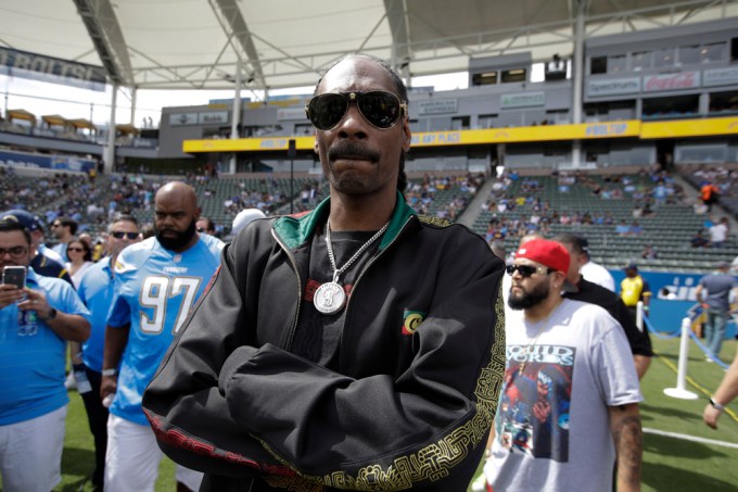 Snoop Dogg At A Chargers-Texans Game