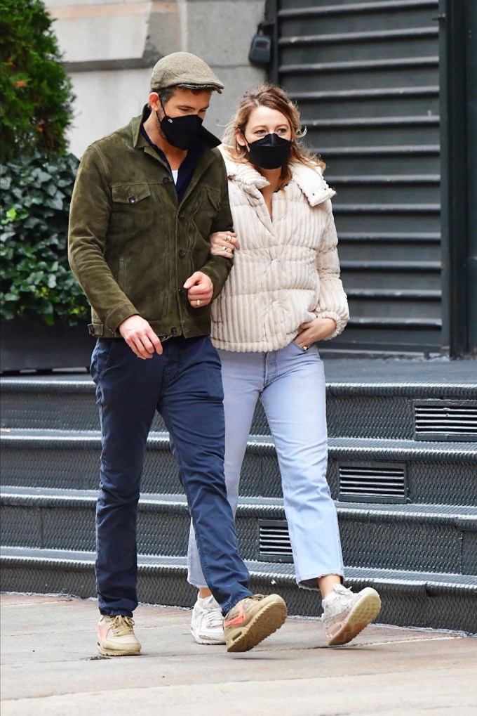 Blake Lively & Ryan Reynolds Link Arms While Walking In NYC