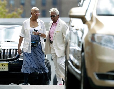 Dionne Warwick, Carolyn Whigham Singer Dionne Warwick, left, walks with Carolyn Whigham, right, to a service at Whigham funeral home for Bobbi Kristina Brown in Newark, N.J., early . Bobbi Kristina, the only child of Whitney Houston and R&B singer Bobby Brown, died in hospice care July 26, about six months after she was found face-down and unresponsive in a bathtub in her suburban Atlanta home
Bobbi Kristina Brown Funeral, Newark, USA