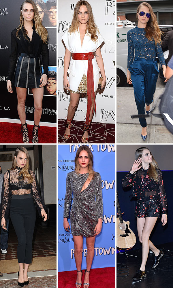 [pics] Cara Delevingne’s ‘paper Towns’ Premiere Outfits