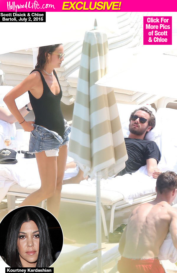 Chloe Bartoli Scott Disick PDA