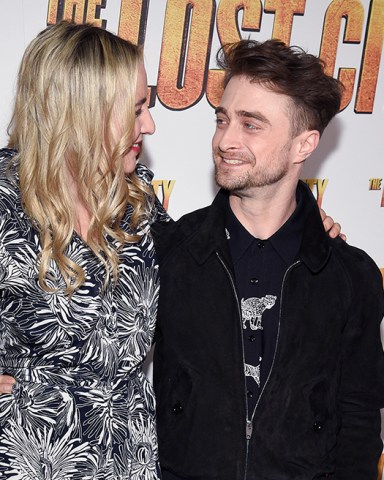 Actors Daniel Radcliffe, right and girlfriend Erin Darke attend the special screening of "The Lost City" at The Whitby Hotel, in New York NY Special Screening of "The Lost City", New York, United States - 14 Mar 2022