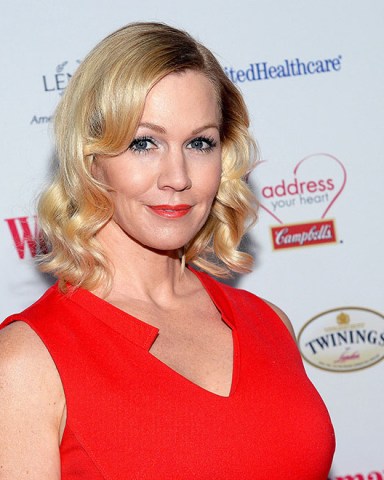 IMAGE DISTRIBUTED FOR CAMPBELL SOUP - Actress, mom and heart-health advocate Jennie Garth arrives at the 2014 Woman's Day Red Dress Awards to accept the Campbell's Healthy Heart award for her commitment to improving heart health for women at Jazz at Lincoln Center on in New York
Campbell Soup Woman's Day Red Dress Award, New York, USA - 11 Feb 2014