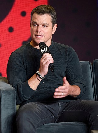 Matt Damon speaks during a press conference for "Suburbicon" on day 4 of the Toronto International Film Festival at the TIFF Bell Lightbox, in Toronto
2017 TIFF - "Suburbicon" Press Conference, Toronto, Canada - 10 Sep 2017