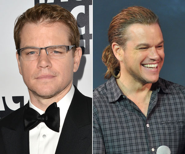 [PICS] Matt Damon’s Ponytail: See His Long Hair Makeover – Hollywood ...