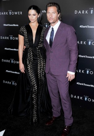 Matthew McConaughey and Camila Alves
'The Dark Tower' film premiere, Arrivals, New York, USA - 31 Jul 2017