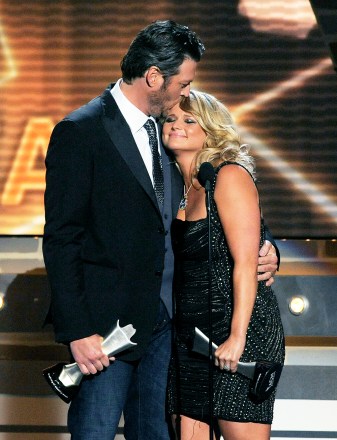 Blake Shelton, and Miranda Lambert, right, accept the award for song of the year for "Over You" at the 48th Annual Academy of Country Music Awards in Las Vegas, Nev. Shelton and Lambert announced their divorce after four years of marriage. Shelton's spokesman provided a statement from the couple on
People Blake Shelton Miranda Lambert, Las Vegas, USA