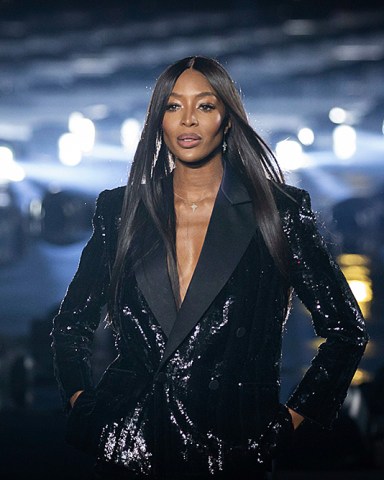Naomi Campbell wears a creation as part of the Saint Laurent Ready To Wear Spring-Summer 2020 collection, unveiled during the fashion week, in Paris
Fashion S/S 2020 Saint Laurent, Paris, France - 24 Sep 2019