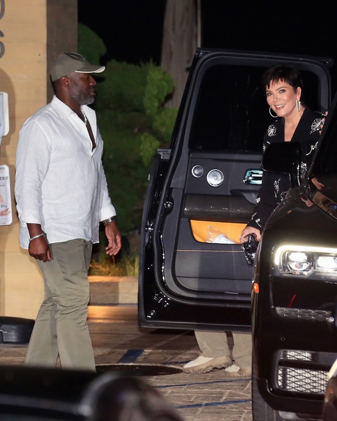 Kris Jenner & Corey Gamble at Nobu Malibu