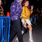 *EXCLUSIVE* La La and Kiyan Anthony arrive to the Lakers vs Knicks game at Madison Square Garden