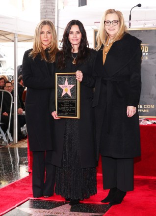 Jennifer Aniston, Courteney Cox and Lisa KudrowCourteney Cox honored with a star on the Hollywood Walk of Fame, Los Angeles, California, USA - 27 Feb 2023