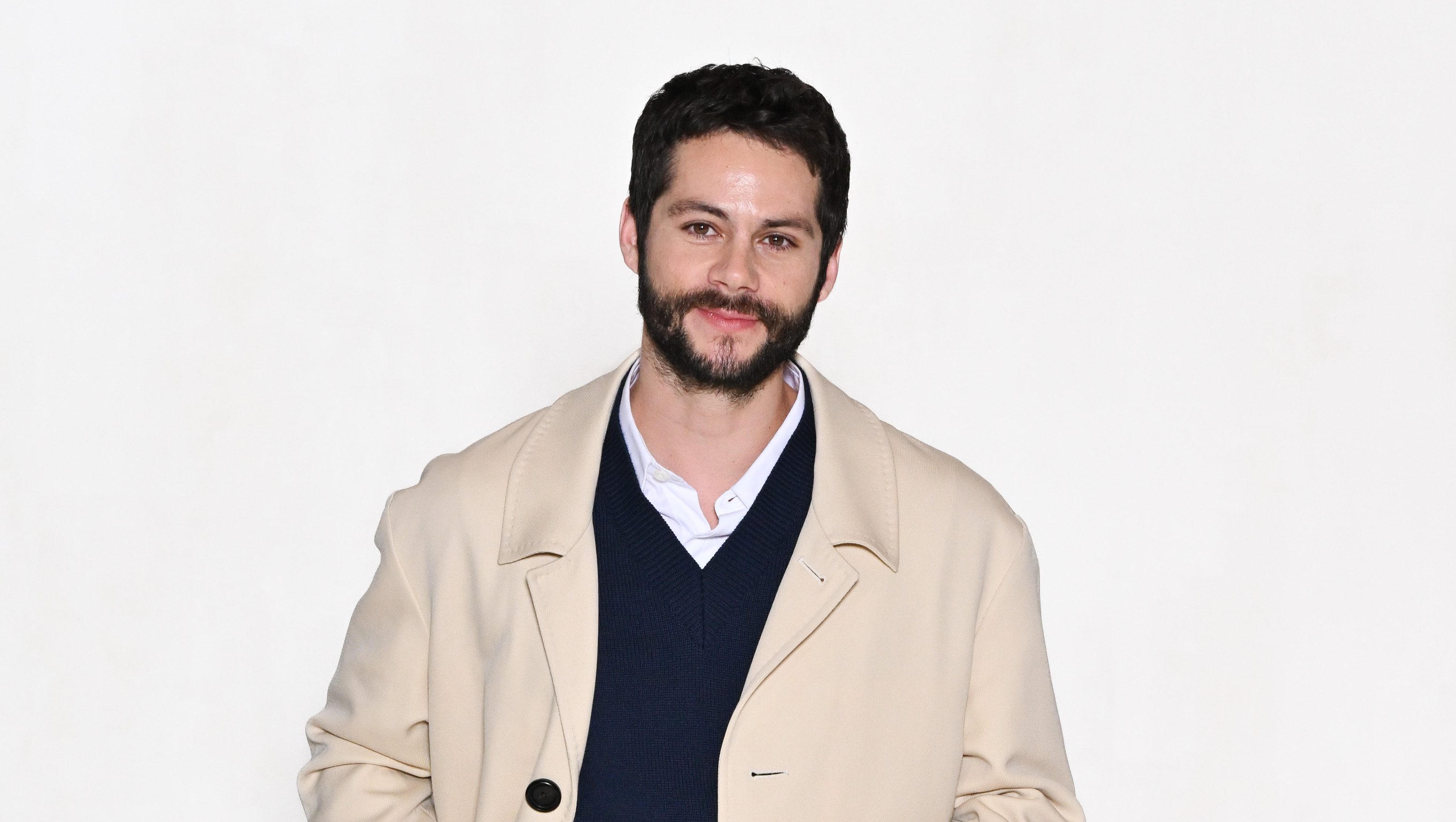 Dylan O'Brien attends the AMI - Alexandre Mattiussi Menswear Fall-Winter 2023-2024 show