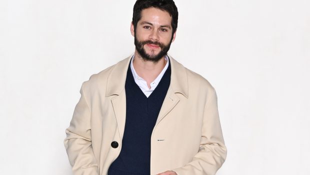 Dylan O'Brien attends the AMI - Alexandre Mattiussi Menswear Fall-Winter 2023-2024 show