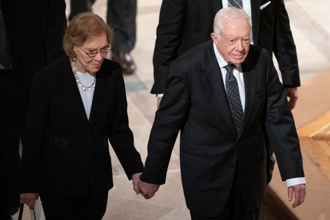 Jimmy & Rosalynn Carter at George H.W. Bush’s Funeral