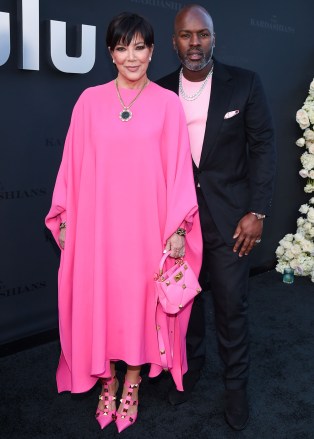 FOR EDITORIAL USE ONLYMandatory Credit: Photo by Action Press/Shutterstock (12886785ao)In this handout photo provided by Hulu, The Walt Disney Company, Kris Jenner and Corey Gamble arrive at the Los Angeles Premiere of Hulu's 'The Kardashians' held at Goya Studios on April 7, 2022 in Hollywood, Los Angeles, California, United States'The Kardashians' TV Show premiere, Los Angeles, Califrnia, USA - 07 Apr 2022