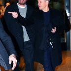 Ben Affleck and Matt Damon were spotted leaving press junket at the Crosby Hotel then arrive at the 'Air' premiere at Hudson Yards