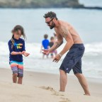 *EXCLUSIVE* Super Daddy Brian Austin Green has a fun day at the beach with his kids