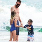 *EXCLUSIVE* Super Daddy Brian Austin Green has a fun day at the beach with his kids