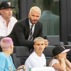 David Beckham and family at Philadelphia Union v Inter Miami FC, Football, MLS soccer match, DRV PNK Stadium, Fort Lauderdale, Florida, USA - 25 Jul 2021