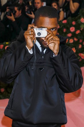 Frank Ocean
Costume Institute Benefit celebrating the opening of Camp: Notes on Fashion, Arrivals, The Metropolitan Museum of Art, New York, USA - 06 May 2019