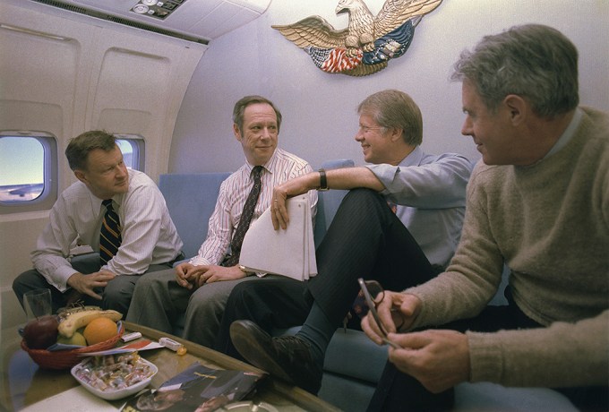 Jimmy Carter On Air Force One