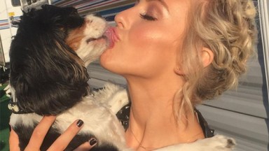 Julianne Hough Kissing Dog