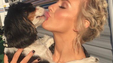 Julianne Hough Kissing Dog