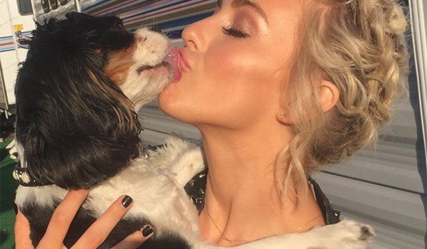 Julianne Hough Kissing Dog