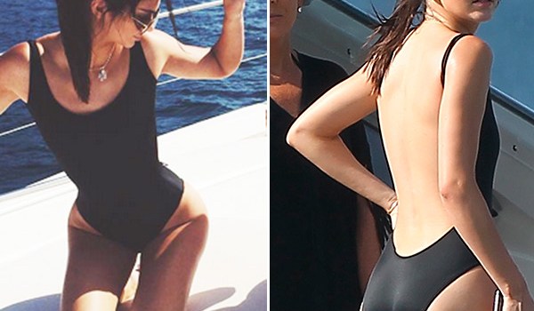 kendall jenner bathing suit backless