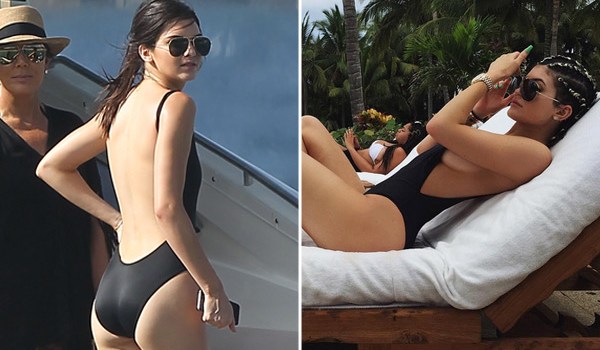 kendall kylie jenner bathing suit same