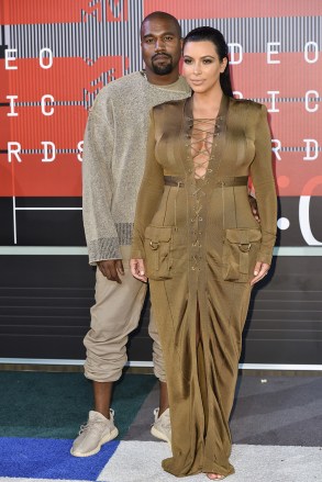 Kanye West and Kim Kardashian West
MTV Video Music Awards, Arrivals, Los Angeles, America - 30 Aug 2015