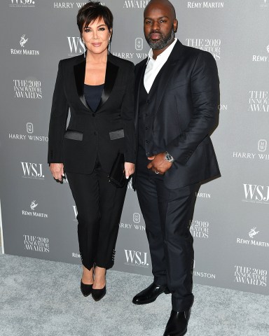 Kris Jenner and Corey Gamble 9th Annual WSJ. Magazine Innovator Awards, Arrivals, The Museum of Modern Art, New York, USA - 06 Nov 2019
