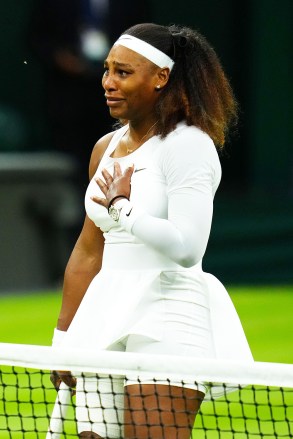 Serena Williams emotional after being forced to retire hurt in her first round match
Wimbledon Tennis Championships, Day 2, The All England Lawn Tennis and Croquet Club, London, UK - 29 Jun 2021
