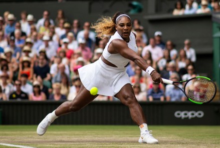 Serena Williams during her Ladies' Singles final
Wimbledon Tennis Championships, Day 12, The All England Lawn Tennis and Croquet Club, London, UK - 13 Jul 2019