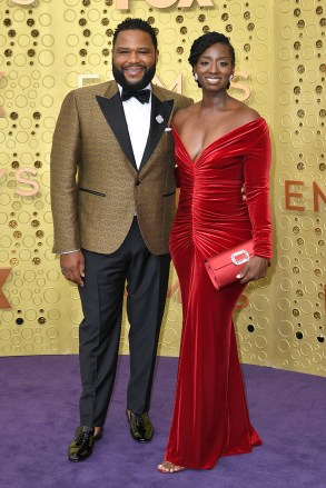 Anthony Anderson dan Alvina Stewart Penghargaan Primetime Emmy Tahunan ke-71, Kedatangan, Microsoft Theatre, Los Angeles, AS - 22 Sep 2019