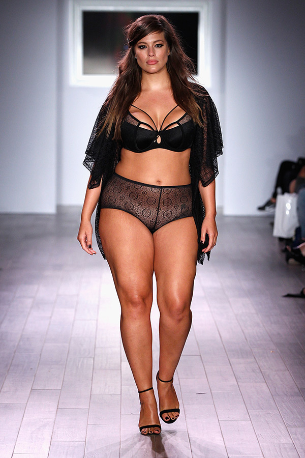 Plus-size model Ashley Graham is being praised by fans for having models of...