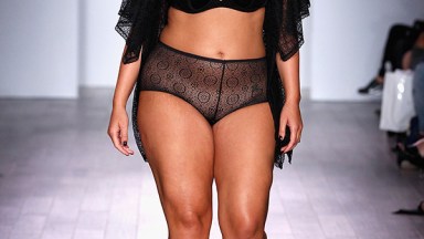 Ashley Graham models her plus-size lingerie collection during NYFW