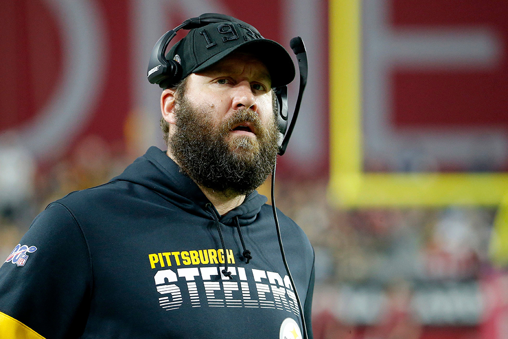 Pittsburgh Steelers' Ben Roethlisberger watches from the sidelines during the second half of an NFL football game against the Arizona Cardinals, in Glendale, Ariz
Steelers Cardinals Football, Glendale, USA - 08 Dec 2019