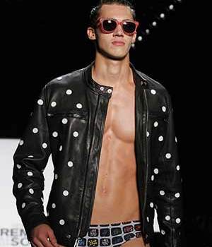 model on catwalk