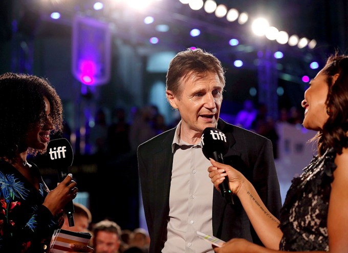 Liam Neeson At The Film Premiere Of ‘Widows’