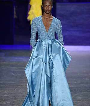 A model on the catwalk