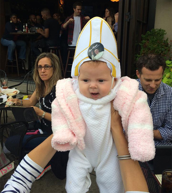 baby pope costume