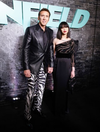 Nicolas Cage and Riko Shibata arrive on the red carpet at the premiere of Universal Pictures' "Renfield" at Museum of Modern Art on March 28, 2023 in New York City.
Renfield Premiere, New York, United States - 28 Mar 2023
