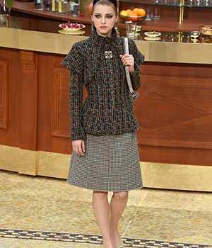 Model on catwalk